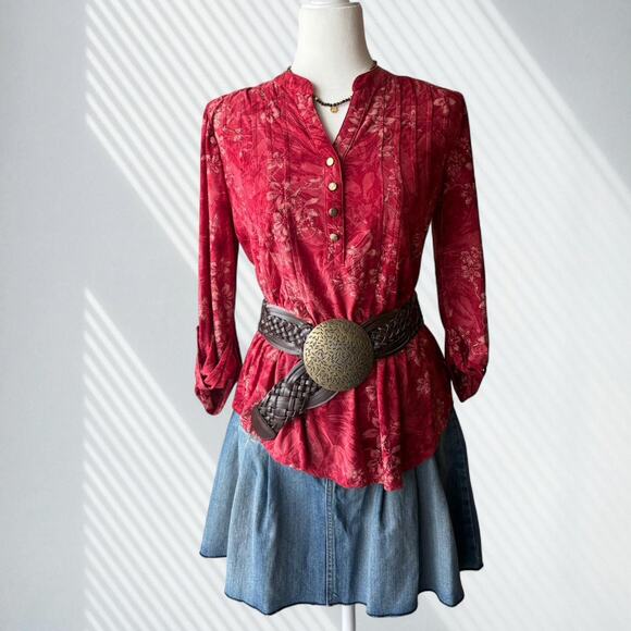 Vintage y2k floral blouse romantic - Picture 1 of 4